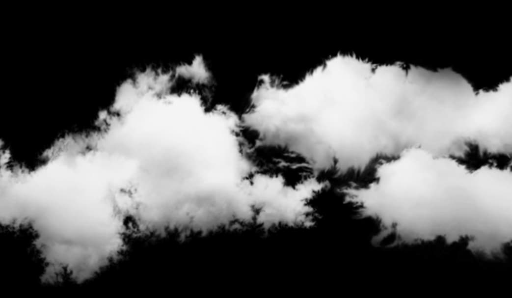 A cloud, covering the width of the screen